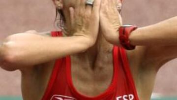 <b>DE NUEVO BRONCE</B>. La española no pudo impedir una nueva victoria rusa pero sumó una nueva medalla de bronce a su palmarés.