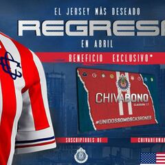 Chivas relanzará al mercado su playera de 110 años