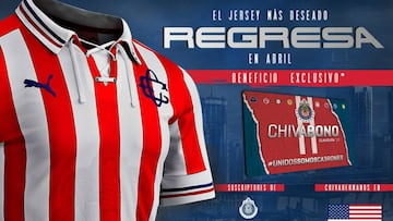 La instituci&oacute;n rojiblanca dio a conocer que saldr&aacute;n a la venta m&aacute;s camisetas conmemorativas, aunque s&oacute;lo estar&aacute;n al alcance de abonados y usuarios de Chivas TV.