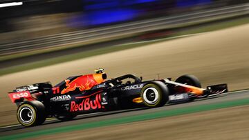 Checo Pérez terminó en cuarto en el GP de Qatar