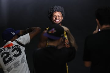 Bronny James durante el Media Day de Los Angeles Lakers.