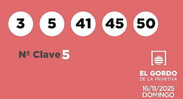 Gordo de la Primitiva: comprobar los resultados del sorteo de hoy, domingo 16 de noviembre