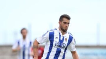 Alain Oyarzun, en un amistoso de pretemporada.