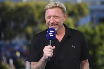 Boris Becker, en su nueva labor de comentarista de Eurosport.