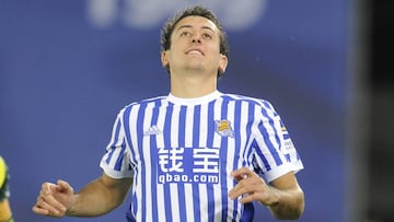 Oyarzabal, con la Real Sociedad.