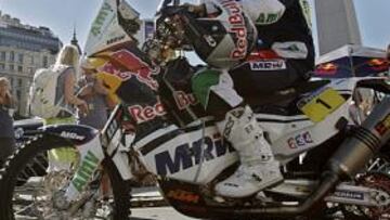 <b>CAMPEÓN. </b>Marc Coma, en Buenos Aires en la salida de este año.