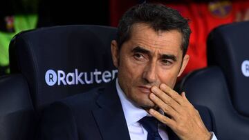 Ernesto Valverde, entrenador del Barcelona.