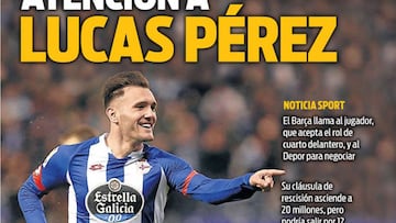 Portada del Diario Sport del día 5 de julio de 2016.