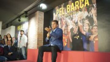 Laporta, durante la presentación.