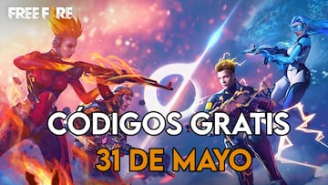 Free Fire 31 de mayo códigos recompensas