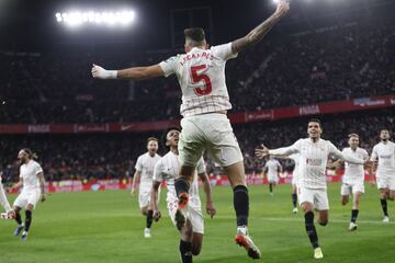 Ocampos marca en el minuto 87 y le da la victoria al Sevilla.