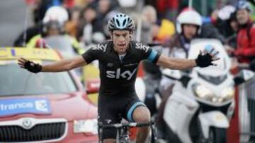 El australiano Richie Porte, último ganador de la París-Niza, entra vencedor en la Montaña de Lure.