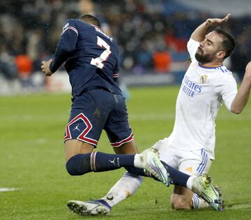 Penalti de Carvajal a MBappé. 