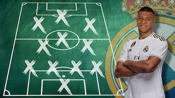 Podr¨ªa marcar una ¨¦poca en el f¨²tbol: el posible futuro XI del Madrid si llegara Mbapp¨¦...