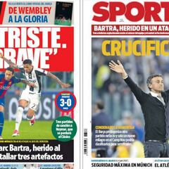 Prensa de Barcelona: Luis Enrique contra sus jugadores