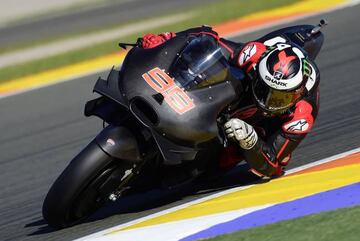 Lorenzo con la Ducati en el test de Cheste en noviembre.