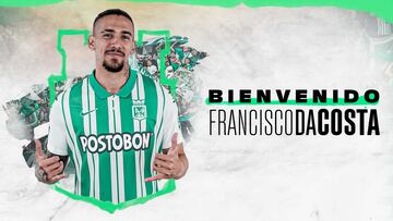 Francisco Da Costa es nuevo jugador de Atlético Nacional para 2023