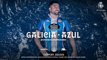 La nueva camiseta del Deportivo para la temporada 2022-2023.