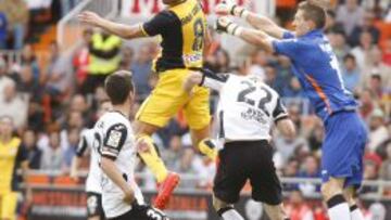 Su último gol en Mestalla.