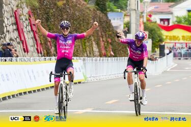 García Pierna encabeza el histórico triplete del Burgos Burpellet BH en China