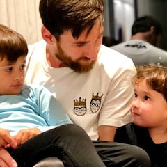 Messi, relax con "sus chicos" y en el cumple de su hermano