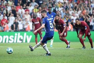 2-2. Jorginho marcó de penalti el segundo gol de los 'blues'.