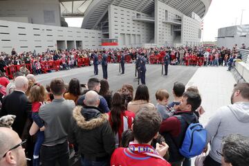 El primer día del niño en el Wanda Metropolitano