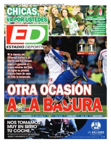 Portadas de la prensa mundial