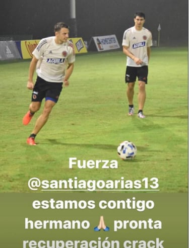 El fútbol se une para apoyar a Santiago Arias tras la lesión