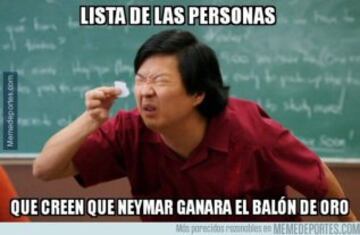 Los mejores memes de la gala del Balón de Oro 2015