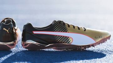 Las zapatillas con las que Bolt hizo historia están en Chile