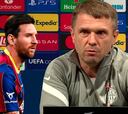 Rebrov se reafirma sobre el trabajo defensivo de Messi antes del Barcelona - Ferencvaros