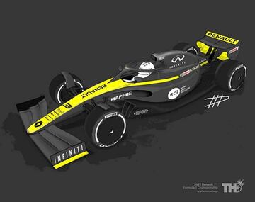 Así serán los monoplazas de la Fórmula 1 en 2021