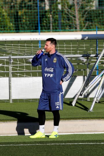 Messi volvió a entrenar con la selección Argentina