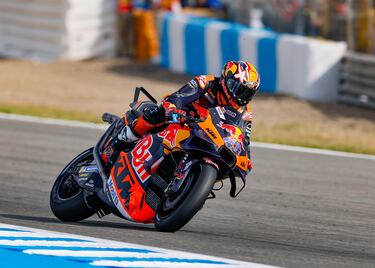 Piloto de motociclismo australiano, Jack Miller, durante el Gran Premio de España.