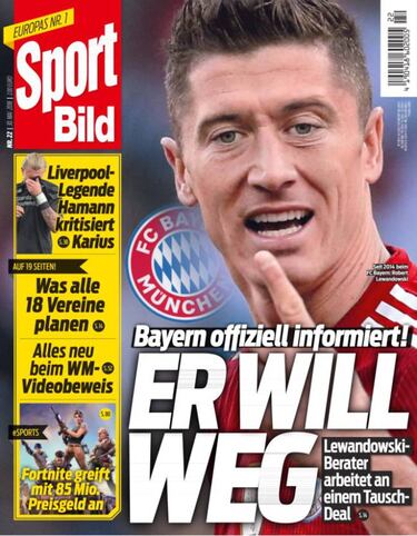 Pini Zahavi, representante de Lewandowski: "?l siente que necesita un cambio"