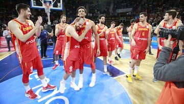 Los jugadores de la Selecci&oacute;n celebran la victoria ante Turqu&iacute;a.