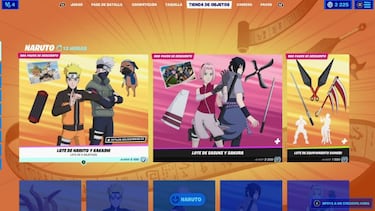 Fortnite x Naruto Shippuden: Naruto, Sakura, Sasuke y Kakashi llegan al juego