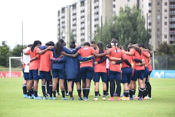 Amistoso Selección Colombia Femenina Sub 20 ante Millonarios Sub 16 masculino.