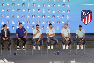 Koke durante la presentación. 