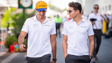 Carlos Sainz y Lando Norris. Canad&aacute;. F1 2019. 