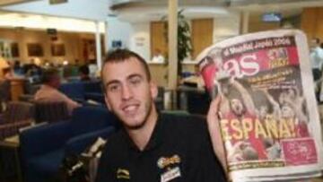 <b>UN SUEÑO.</b> Como el resto de jugadores del combinado nacional, el canario está viviendo un sueño, que culminará en su caso con el salto a la NBA.