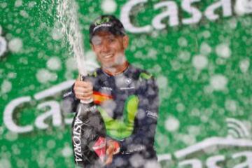 Alejandro Valverde como vencedor de la etapa.