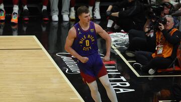 Christian Braun #0 of the Denver Nuggets