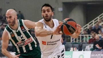 Facundo Campazzo, durante un partido contra el Panathinaikos.