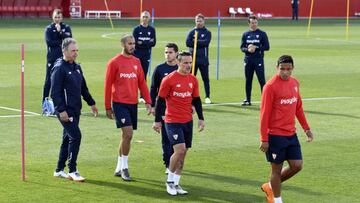 Caparrós, en su primera sesión.