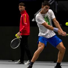 España ya calienta para la Davis en el Madrid Arena