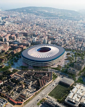 Así quedará el estadio del Fútbol Club Barcelona tras las obras de remodelación.