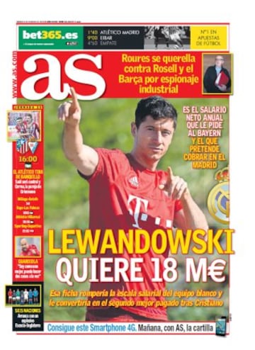 Las portadas de AS de febrero