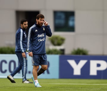 El entrenamiento de la Selección en Ezeiza, en imágenes